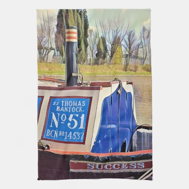 NARROWBOATS  TEA TOWEL (Vertical)