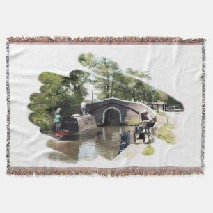 NARROWBOATS THROW BLANKET