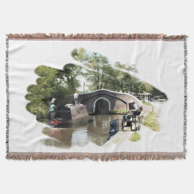 NARROWBOATS THROW BLANKET (Front)