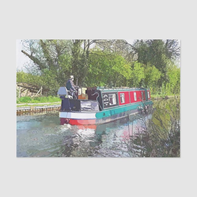 NARROWBOATS TISSUE PAPER (Front)