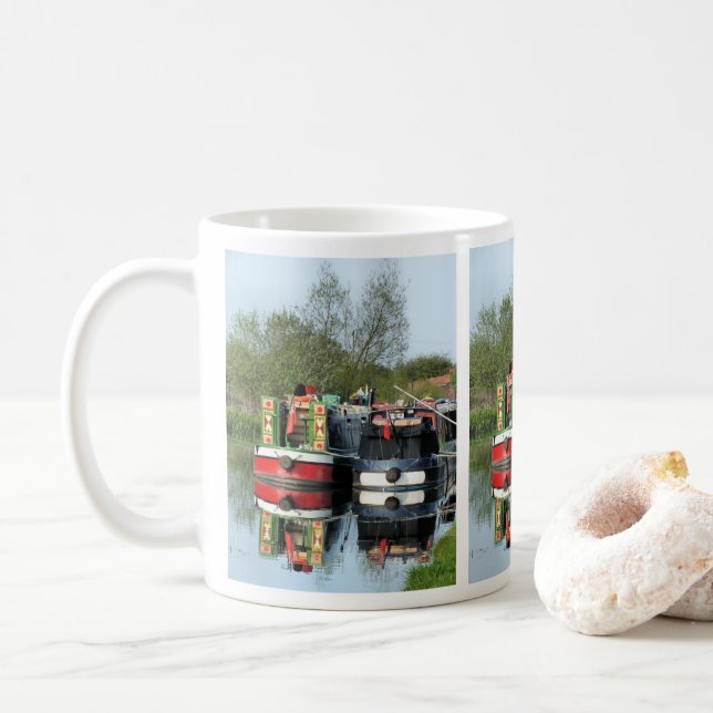 NARROWBOATS UK COFFEE MUG (With Donut)
