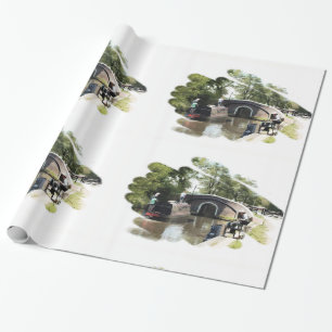 NARROWBOATS WRAPPING PAPER