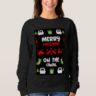 Narrowboats Xmas Canal Christmas Sweatshirt T-Shi