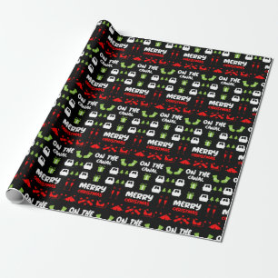 Narrowboats Xmas Canal Christmas  Wrapping Paper