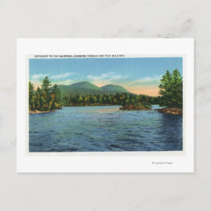 Narrows Entrance, Tongue and Five Mile Postcard