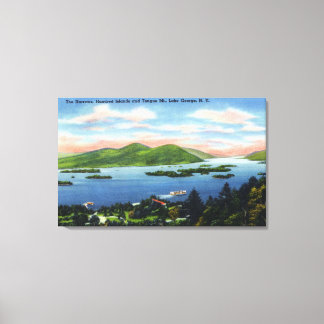 Narrows, Hundred Islands, Tongue Mountain View Canvas Print
