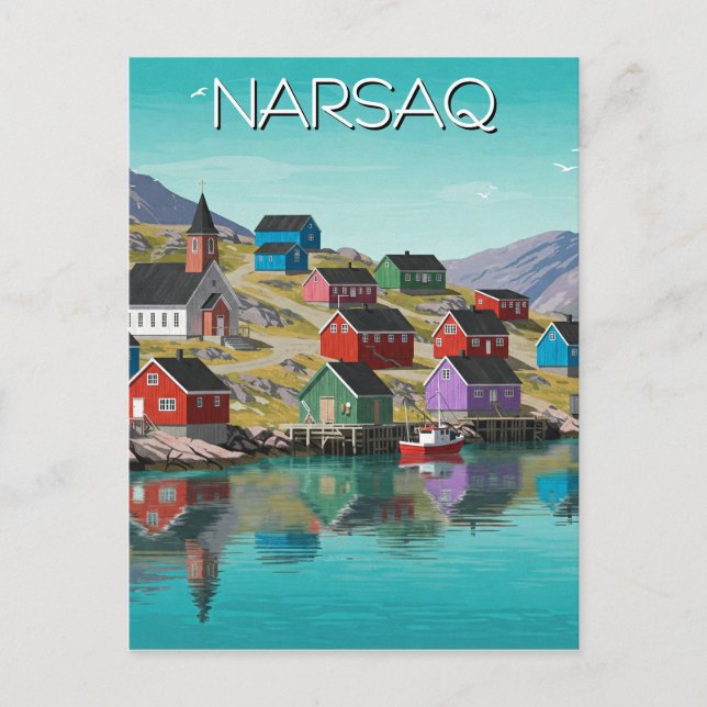 Narsaq Greenland Travel Postcard (Front)