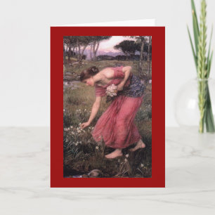 Narsissus Picking Flowers Card