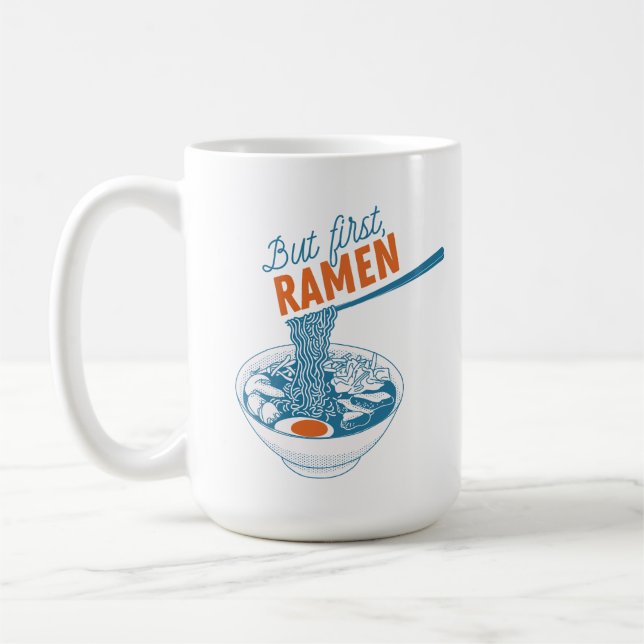 Naruto But First Ramen Coffee Mug (Left)