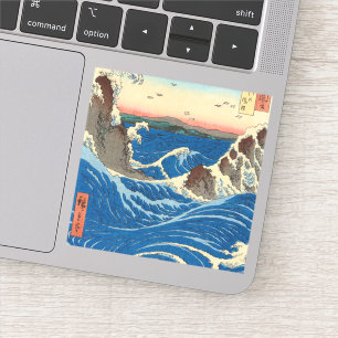 Naruto Whirlpools, Awa Province, 1855 by Hiroshige