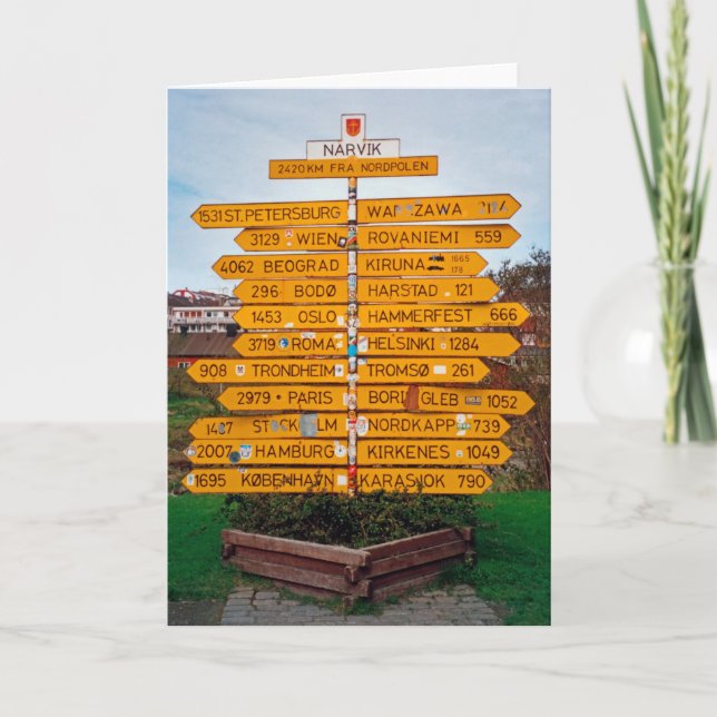 Narvik signpost card (Front)