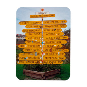 Narvik signpost magnet