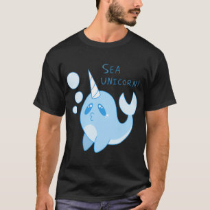 Narwhal ‘Sea Unicorn’ Design T-Shirt
