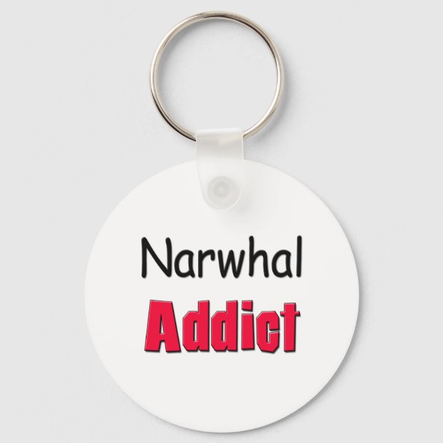 Narwhal Addict Key Ring (Front)