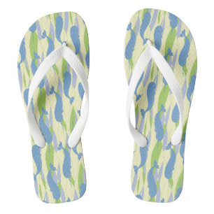 Narwhal Allover Print Flip Flops
