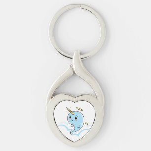 Narwhal Angel Cutie Key Ring