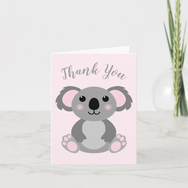 Narwhal Baby Shower Yellow Gender Neutral Whale Thank You Card (Front)
