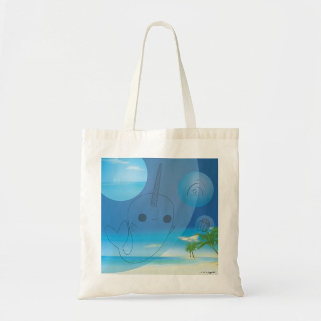 Narwhal (Beach) Tote Bag (Front)