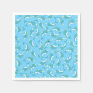 Narwhal Birthday Party Napkin