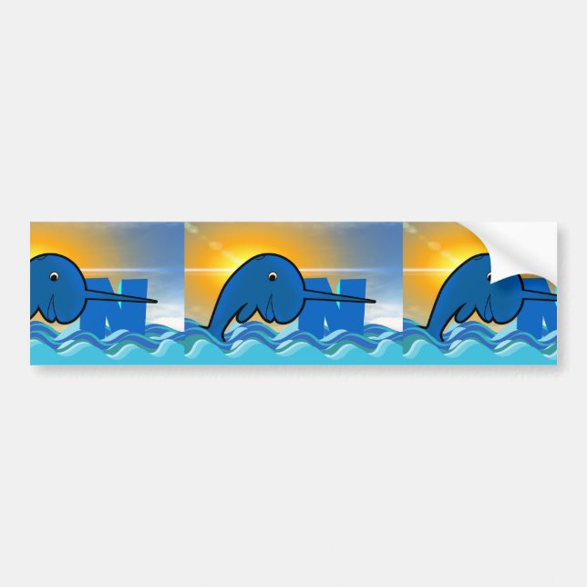 narwhal bumper sticker (Front)