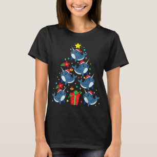 Narwhal Christmas Ornament Tree Funny Gift T-Shirt
