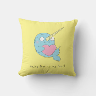 Narwhal Cute Kids Cartoon Cushion