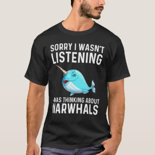 Narwhal For Men Women Sea Whale Fish Ocean Animal T-Shirt