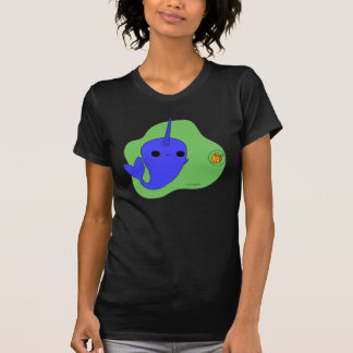 Narwhal (Green Background) T-Shirt