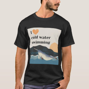 Narwhal - I love cold water swimming T-Shirt