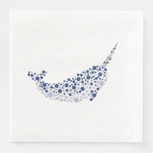 Narwhal In Dots Napkin