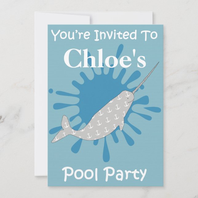 Narwhal Invitation (Front)