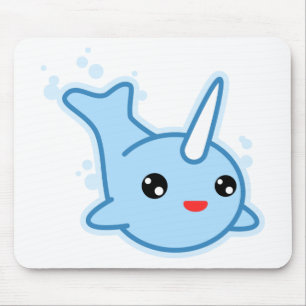Narwhal Kawaii Mouse Mat