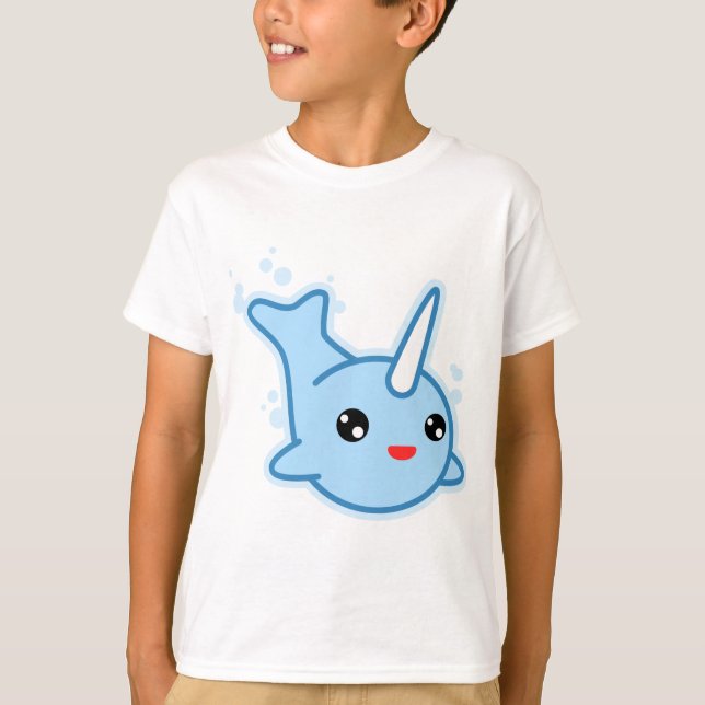 Narwhal Kawaii T-Shirt (Front)