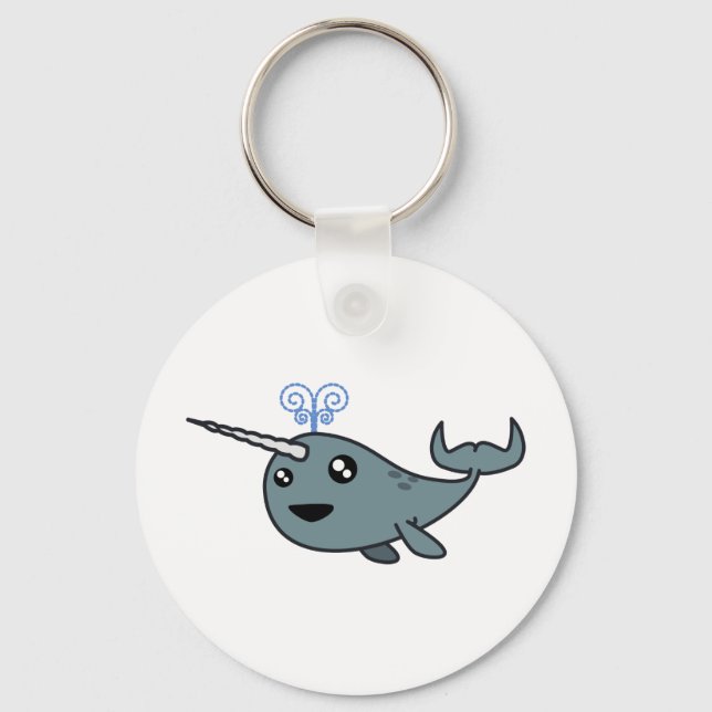 Narwhal! Key Ring (Front)