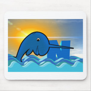 narwhal mouse mat