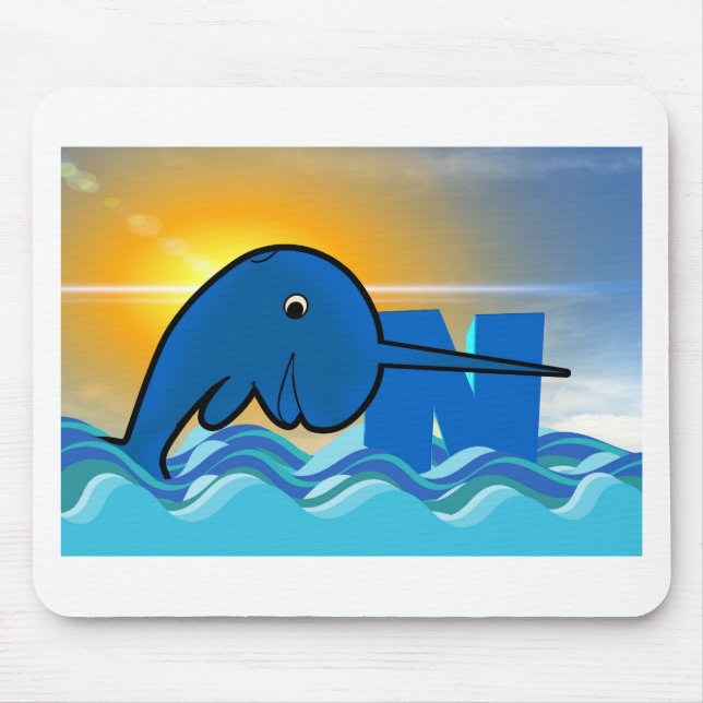 narwhal mouse mat (Front)