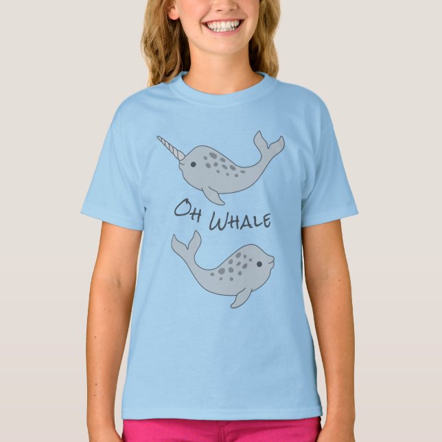 Narwhal Oh Whale T-Shirt (Child) (Front)