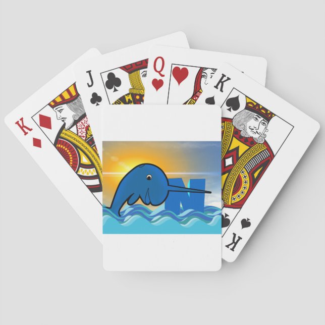 narwhal playing cards (Back)