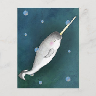 Narwhal Postcard