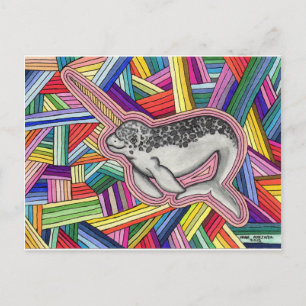 Narwhal Postcard