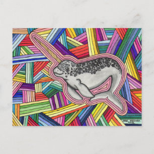 Narwhal Postcard