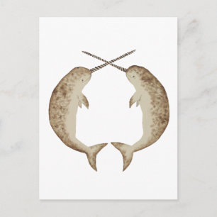 Narwhal Postcard
