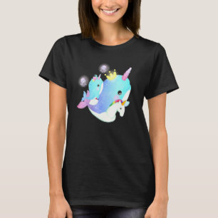 Narwhal Riding Inflatable Pegacorn Sea Pool Floaty T-Shirt