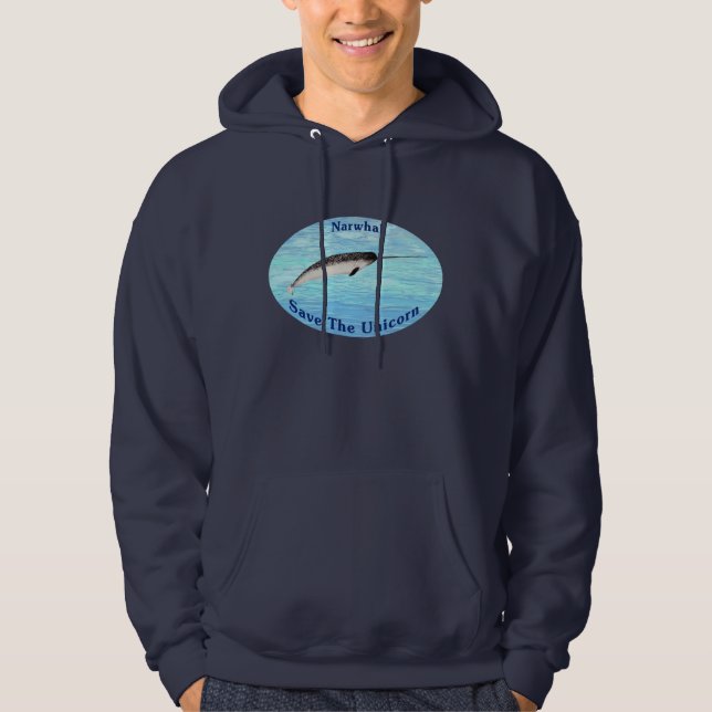 Narwhal - Save The Unicorn Hoodie (Front)