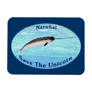 Narwhal - Save The Unicorn Magnet