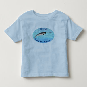 Narwhal - Save The Unicorn Toddler T-Shirt