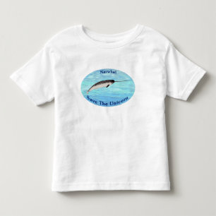 Narwhal - Save The Unicorn Toddler T-Shirt
