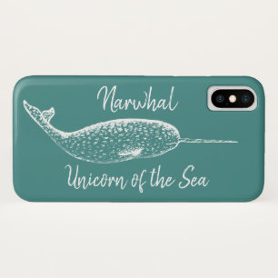 Narwhal Unicorn of the Sea iPhone X Case