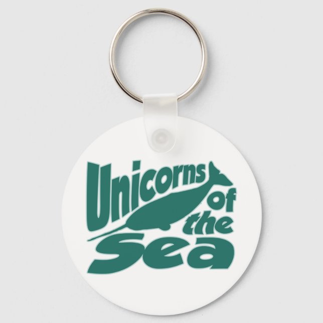 Narwhal Unicorn of the Sea Key Ring (Front)