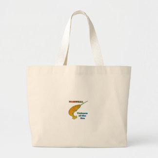 Narwhal - Unicorn of the Sea Large Tote Bag